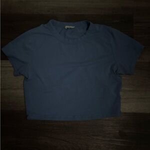 Cotton On blue cropped baby tee